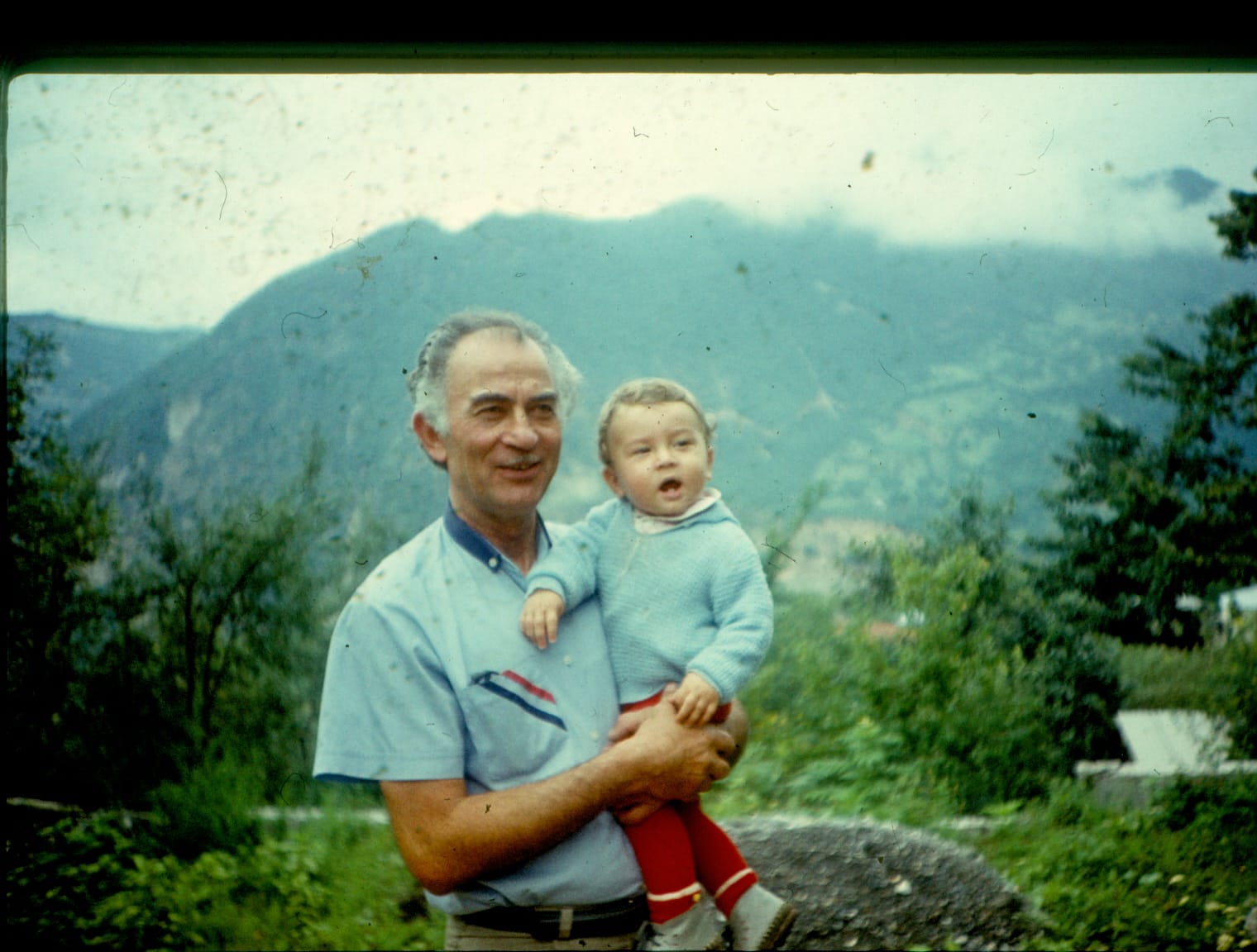 Valeriy Benidze with grandfather, republic of Georgia